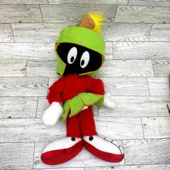 13" Looney Tunes Marvin The Martian Plush 2011 Six Flags Retro - Picture 6 of 9